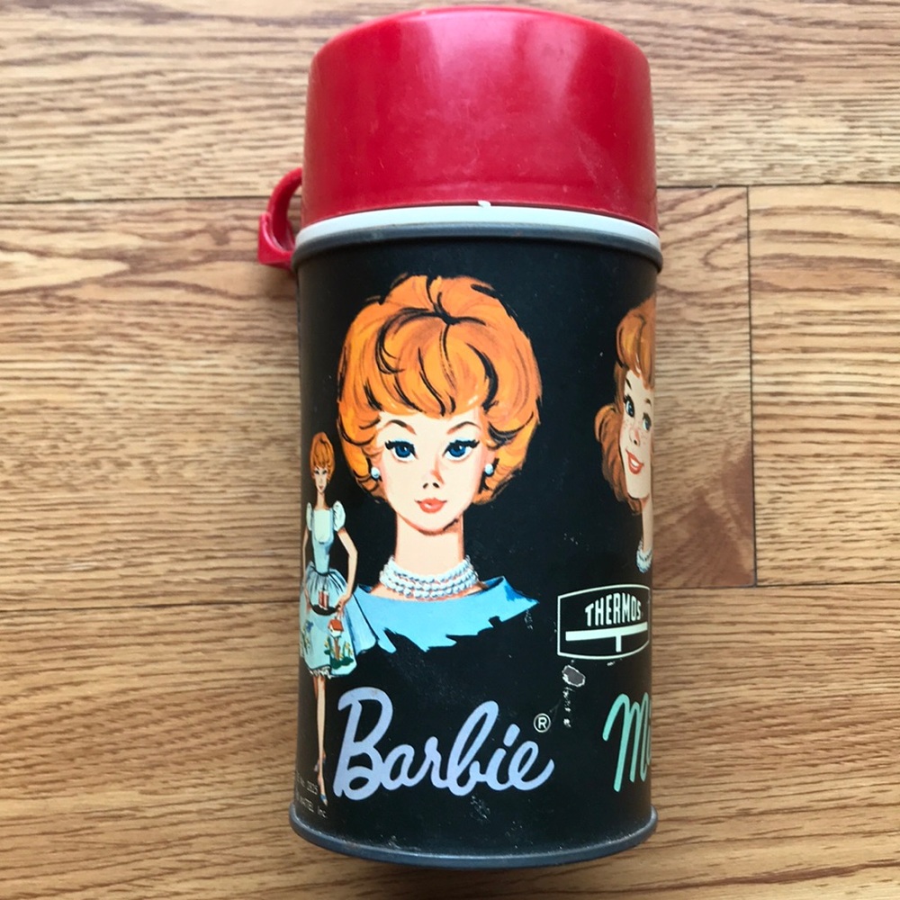 1965 Barbie Thermos Midge Skipper Mattel Vintage